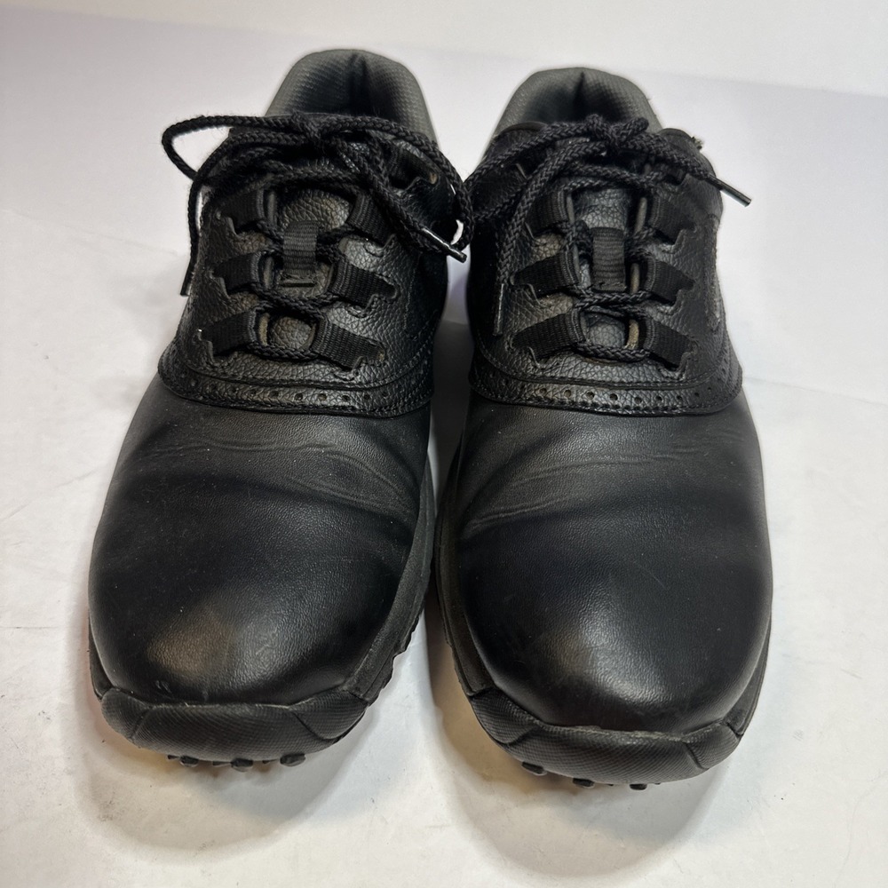 FootJoy FJ GreenJoys Mens Golf Shoes 9 M, Black 45449 Leather Flex Zones